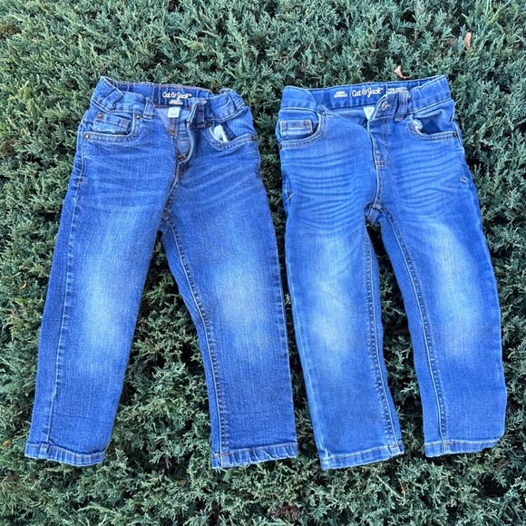 3T Toddler Boy Skinny Cat & Jack Blue Denim Pants And A 2 Piece Telluride Outfit - Picture 6 of 12